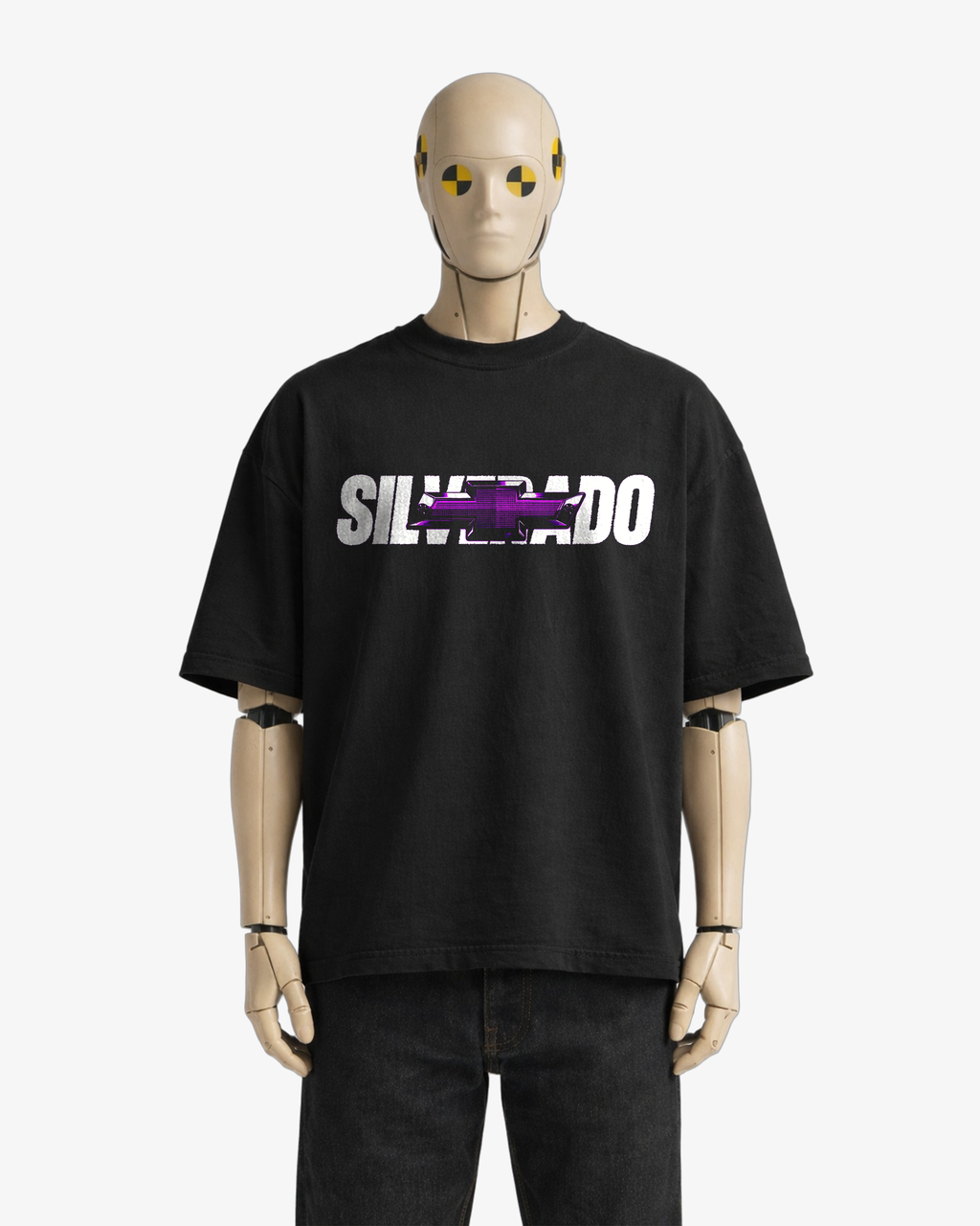 Black Widow Square Body Chevy Silverado Graphic Tee – Classic Truck Shirt – 2 of 5