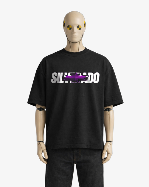 Black Widow Square Body Chevy Silverado Graphic Tee – Classic Truck Shirt – 2 of 5